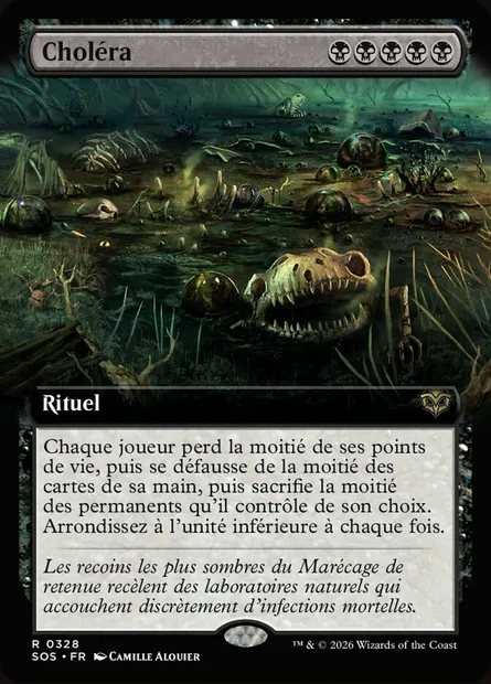 Choléra, carte Magic SOS 328 — extension Secrets of Strixhaven