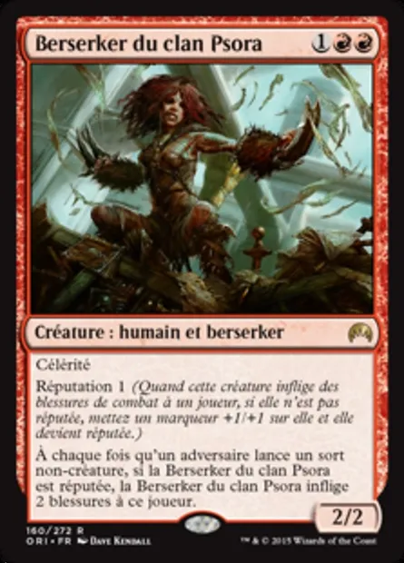 Berserker du clan Psora, carte Magic ORI 160 — extension Magic Origines