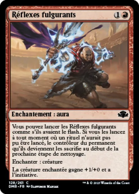 Réflexes fulgurants, carte Magic DMR 128 — extension Dominaria Remastered