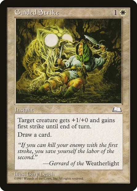 Guided Strike, Magic card WTH 16 — Weatherlight set