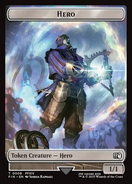 Hero, Magic card TFIN 8 — Final Fantasy Tokens set