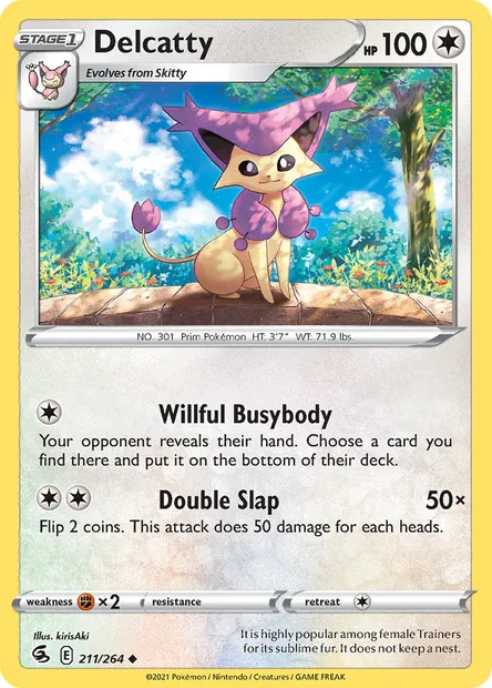 Delcatty, Pokémon card FST 211 — Fusion Strike set