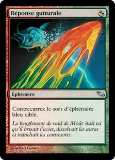 Réponse gutturale, carte Magic SHM 208 — extension Sombrelande