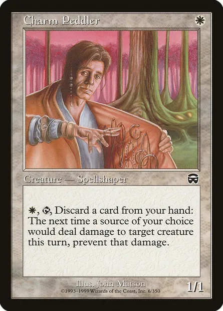 Charm Peddler, Magic card MMQ 6 — Mercadian Masques set
