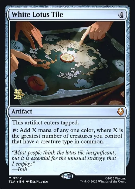 White Lotus Tile, Magic card PTLA 262s — Avatar: The Last Airbender Promos set