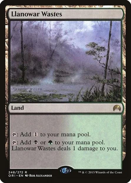 Llanowar Wastes, Magic card ORI 248 — Magic Origins set