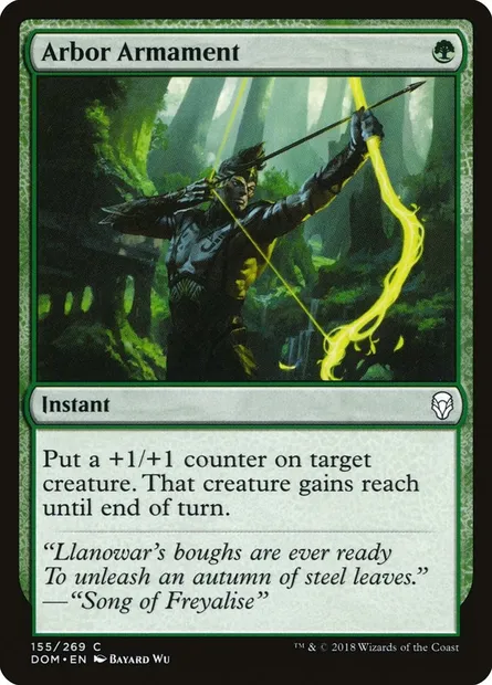 Arbor Armament, Magic card DOM 155 — Dominaria set