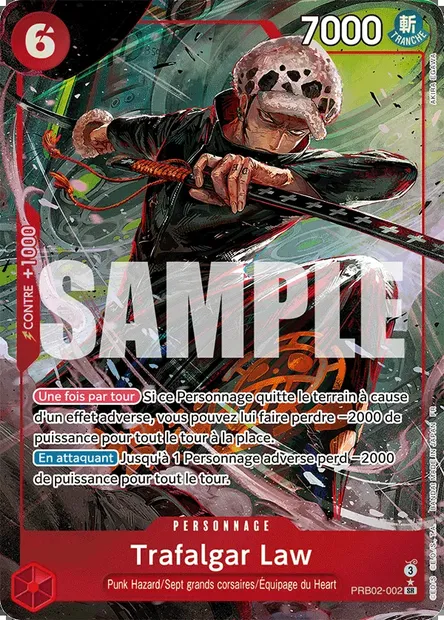 Trafalgar Law, carte One Piece PRB02-002 — extension ONE PIECE CARD THE BEST VOL.2