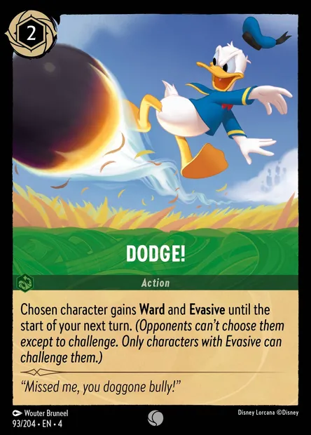 Dodge!, Disney Lorcana card CH4-093 — Ursula's Return set