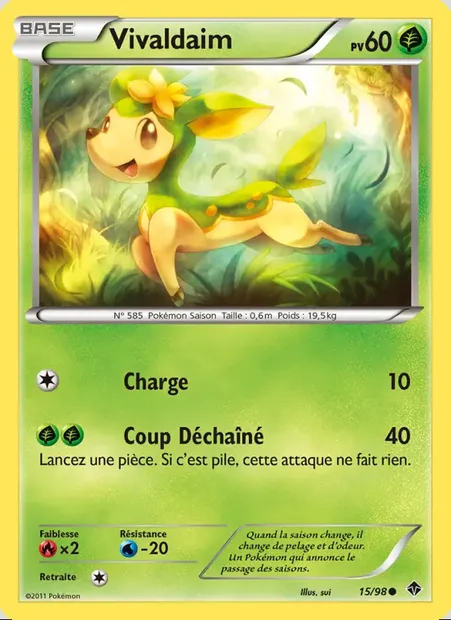 Vivaldaim, carte Pokémon EPO 15 — extension Pouvoirs Émergents