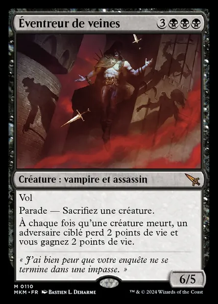 Éventreur de veines, carte Magic MKM 110 — extension Murders at Karlov Manor