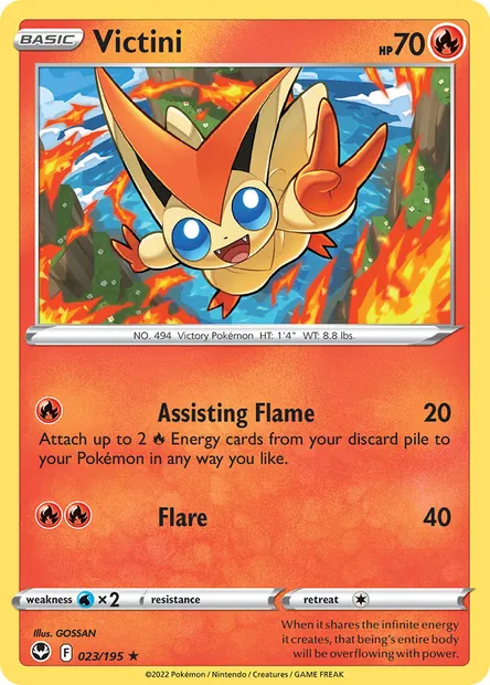 Victini, Pokémon card SIT 023 — Silver Tempest set