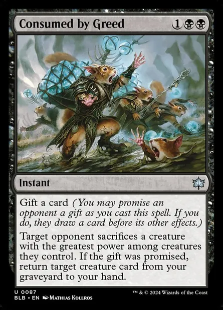 Consumed by Greed, Magic card BLB 87 — Bloomburrow set