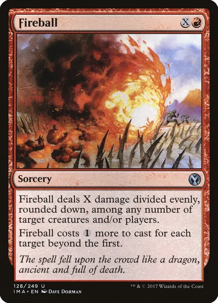 Fireball, Magic card IMA 128 — Iconic Masters set