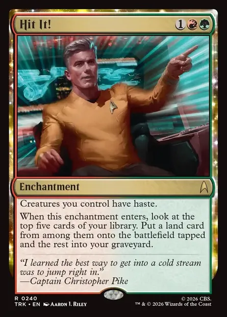 Hit It!, Magic card TRK 240 — Star Trek set
