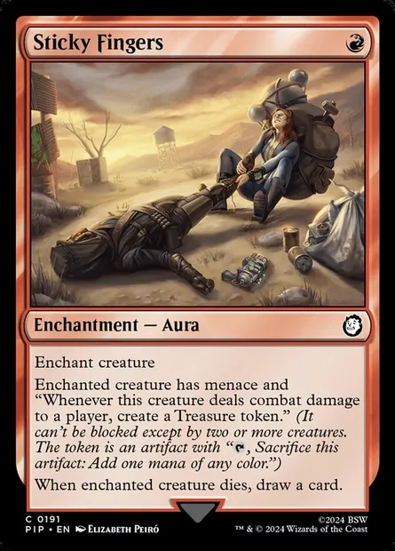 Sticky Fingers, Magic card PIP 191 — Fallout set