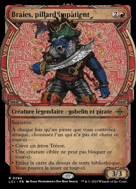 Braies, pillard impatient, carte Magic LCI 294 — extension The Lost Caverns of Ixalan