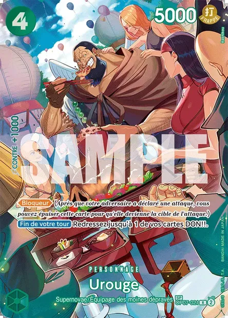 Urouge, carte One Piece OP07-021 — extension 500 YEARS IN THE FUTURE