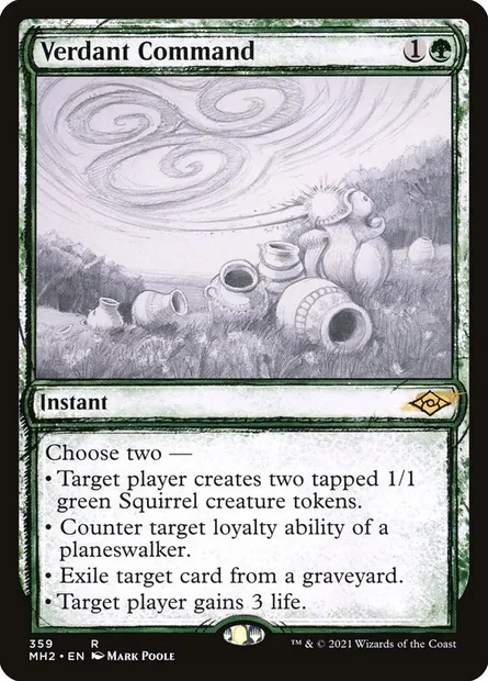 Verdant Command, Magic card MH2 359 — Modern Horizons 2 set
