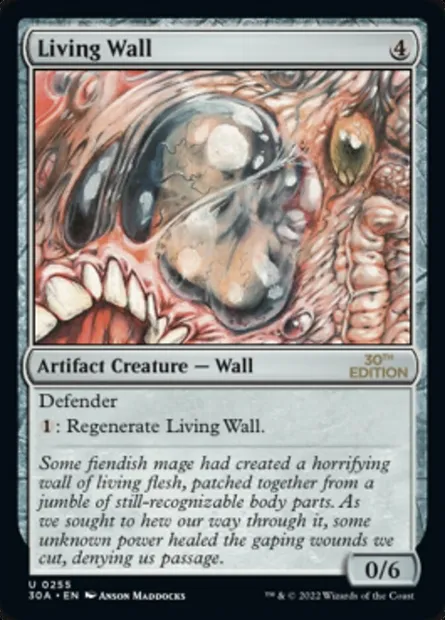 Mur vivant, carte Magic 30A 255 — extension 30th Anniversary Edition