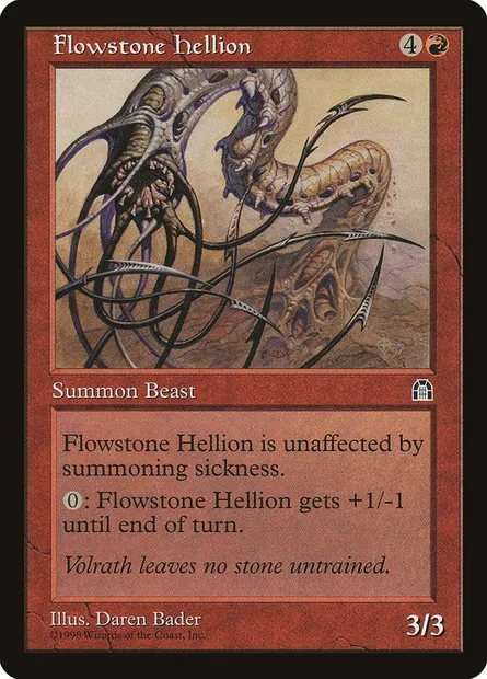 Flowstone Hellion, Magic card STH 84 — Stronghold set