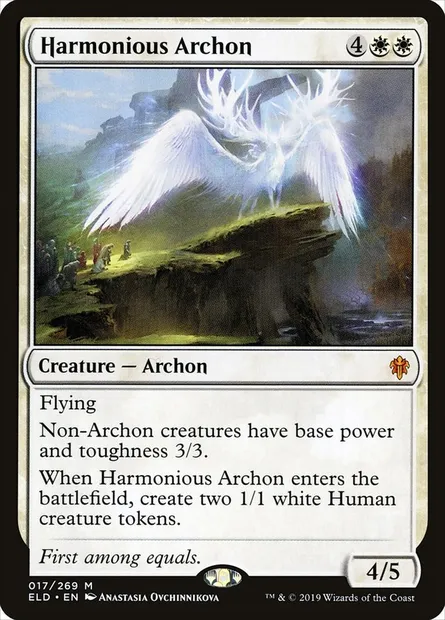 Harmonious Archon, Magic card ELD 17 — Throne of Eldraine set