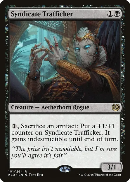 Syndicate Trafficker, Magic card KLD 101 — Kaladesh set