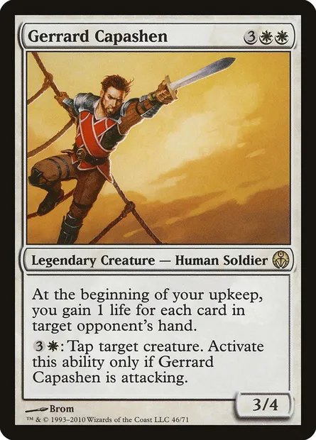 Gerrard Capashen, Magic card DDE 46 — Duel Decks: Phyrexia vs. the Coalition set