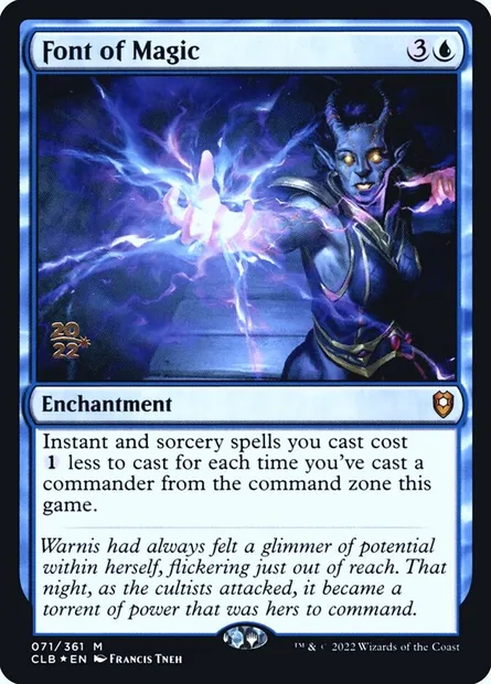 Source de magie, carte Magic PCLB 71s — extension Battle for Baldur's Gate Promos