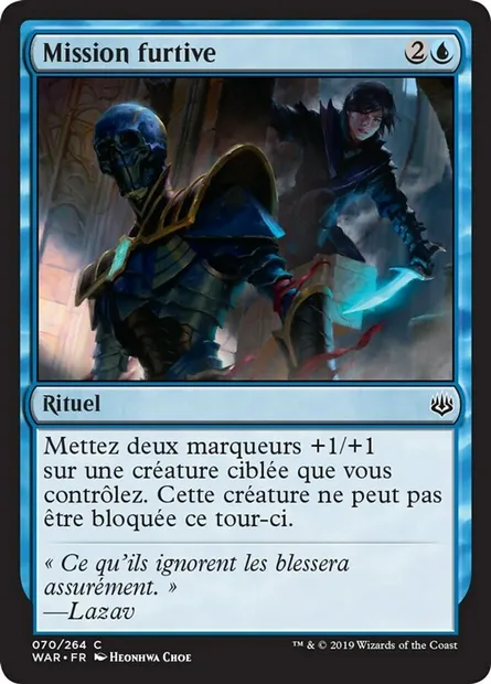 Mission furtive, carte Magic WAR 70 — extension La guerre des Planeswalkers