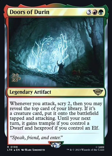 Portes de Durin, carte Magic PLTR 199s — extension Tales of Middle-earth Promos