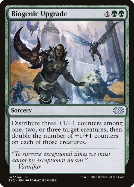 Biogenic Upgrade, Magic card 2X2 137 — Double Masters 2022 set
