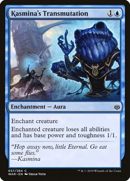 Kasmina's Transmutation, Magic card WAR 57 — War of the Spark set