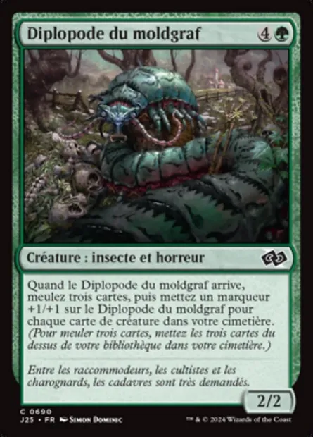 Diplopode du moldgraf, carte Magic J25 690 — extension Foundations Jumpstart