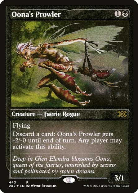 Oona's Prowler, Magic card 2X2 443 — Double Masters 2022 set