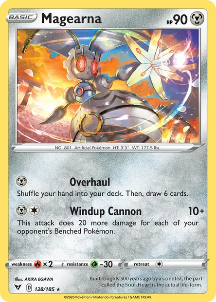 Magearna, Pokémon card VIV 128 — Vivid Voltage set