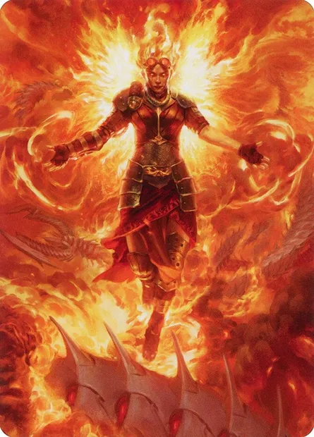 Chandra, Hope's Beacon // Chandra, Hope's Beacon, carte Magic AMOM 30 — extension March of the Machine Art Series