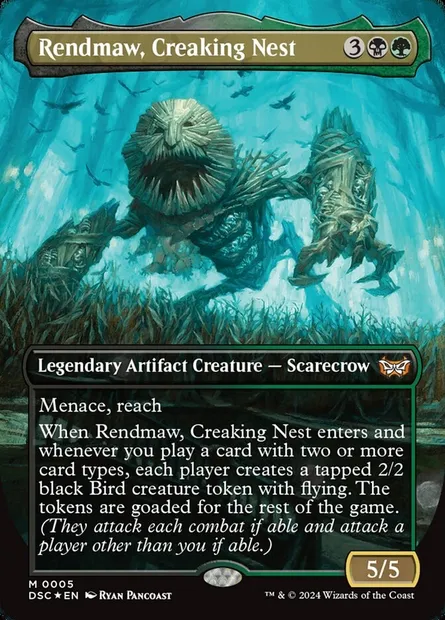 Rendmaw, Creaking Nest, Magic card DSC 5 — Duskmourn: House of Horror Commander set