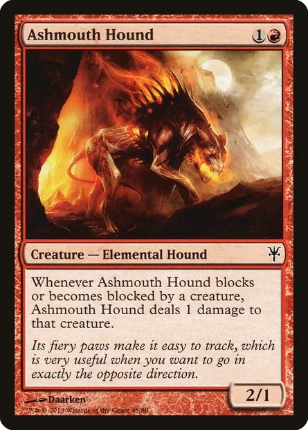 Ashmouth Hound, Magic card DDK 45 — Duel Decks: Sorin vs. Tibalt set
