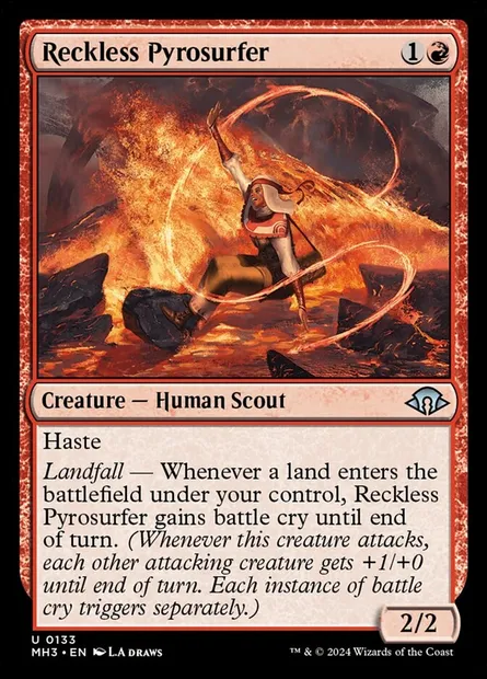 Reckless Pyrosurfer, Magic card MH3 133 — Modern Horizons 3 set