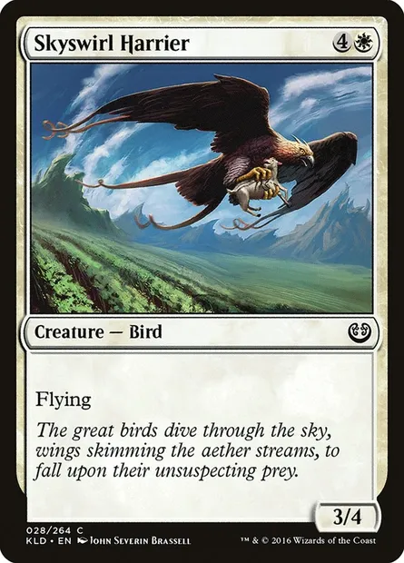 Skyswirl Harrier, Magic card KLD 28 — Kaladesh set
