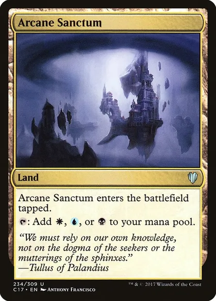 Arcane Sanctum, Magic card C17 234 — Commander 2017 set