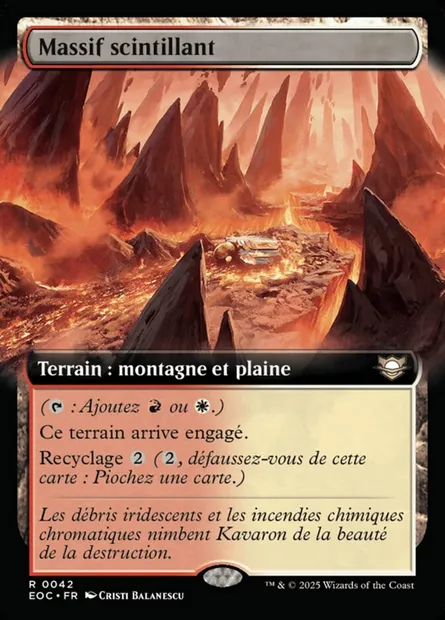 Massif scintillant, carte Magic EOC 42 — extension Edge of Eternities Commander