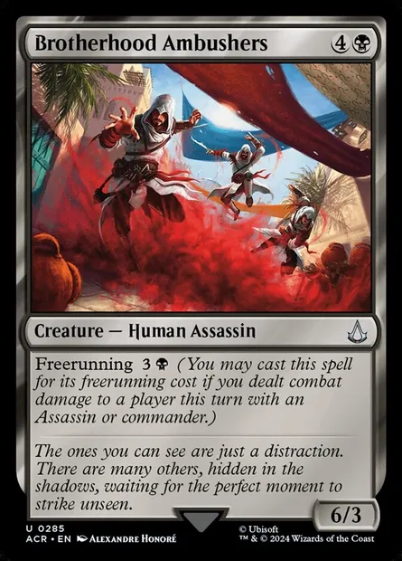Brotherhood Ambushers, Magic card ACR 285 — Assassin's Creed set