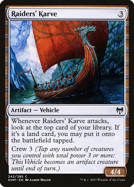 Raiders' Karve, Magic card KHM 242 — Kaldheim set
