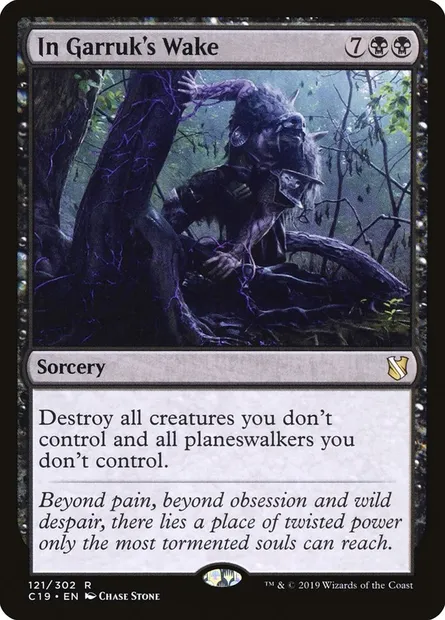 In Garruk's Wake, Magic card C19 121 — Commander 2019 set