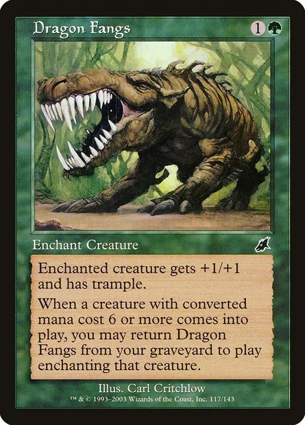 Dragon Fangs, Magic card SCG 117 — Scourge set