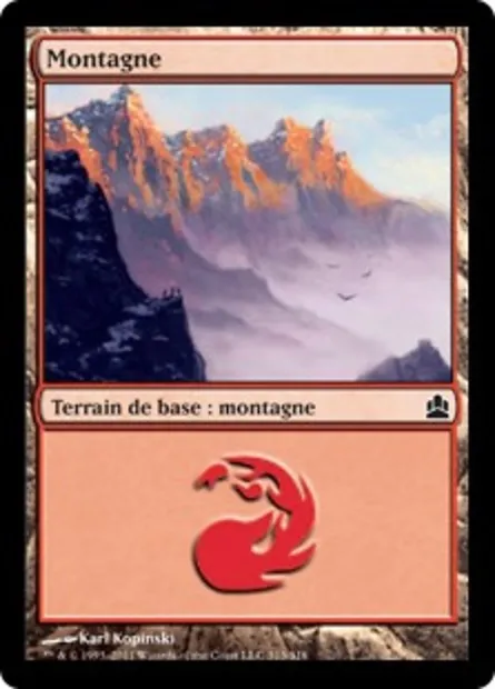 Montagne, carte Magic CMD 313 — extension Commander 2011
