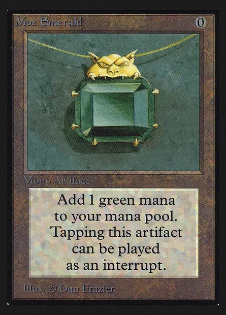 Mox Emerald, Magic card CEI 262 — Intl. Collectors' Edition set