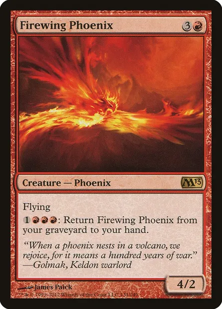 Firewing Phoenix, Magic card M13 131 — Magic 2013 set